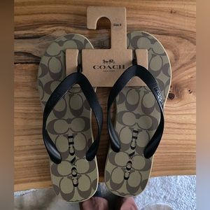 Brand new!! Coach flip flops.